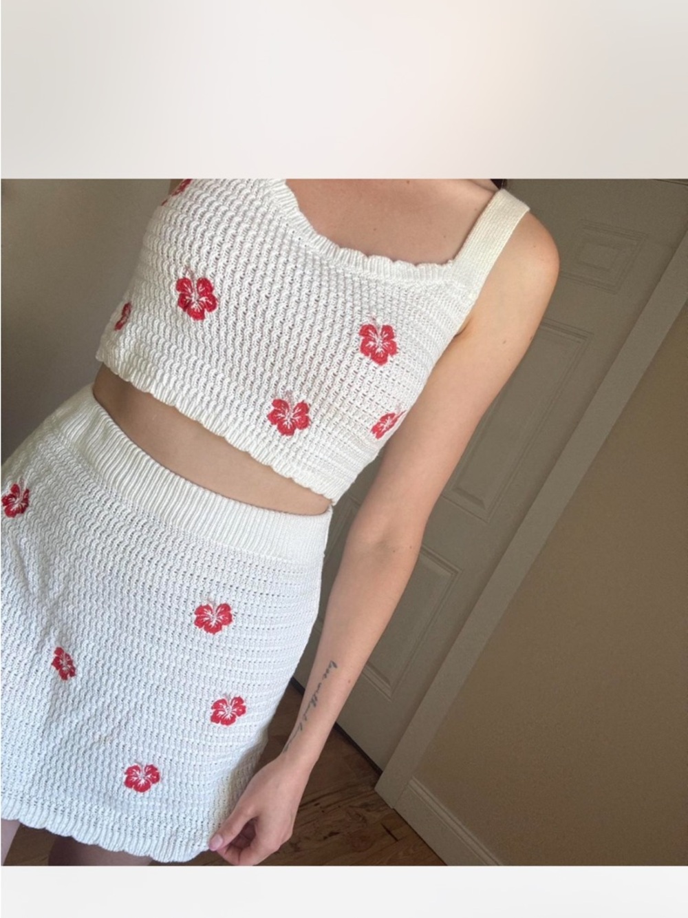 Crochet knit set